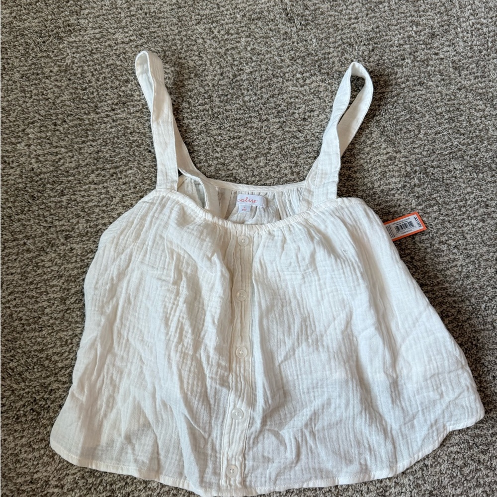 Colsie Cream Sleeveless Top
